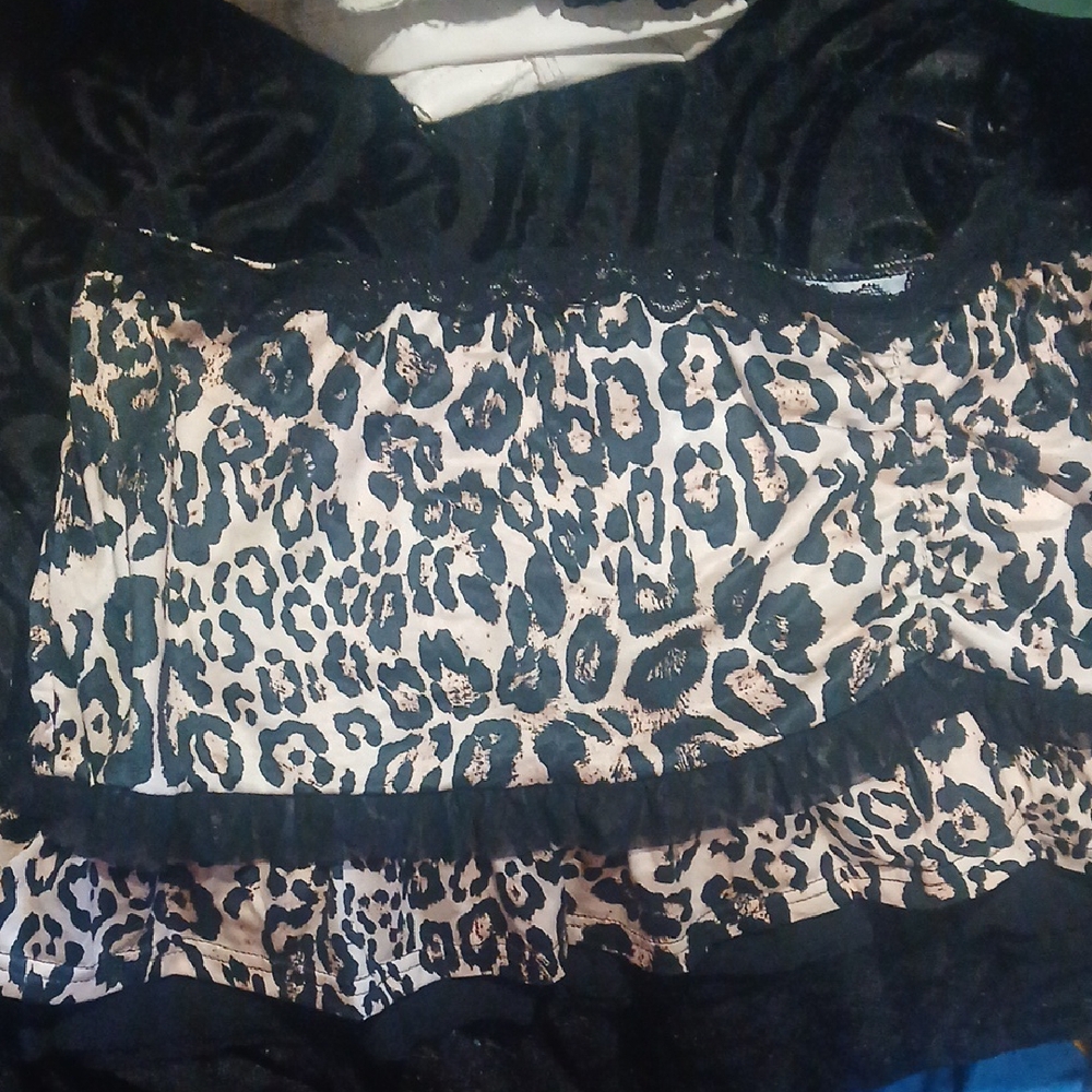 Muse Black and Cream Bubble Mini Skirt